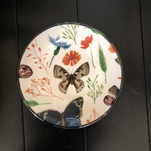 Butterfly dish. Hand made Portugal. - Picture 1 of 3
